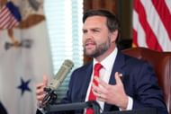 Vice President JD Vance hosts The Charlie Kirk Show in tribute to Kirk (Image via Getty Images)